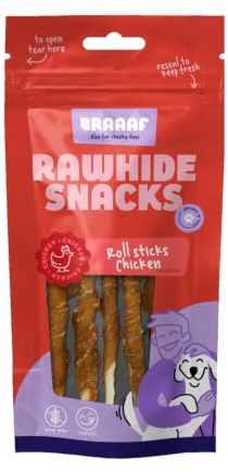 Braaaf Rollsticks Chicken Hundefutter Trockenfutter 12 cm