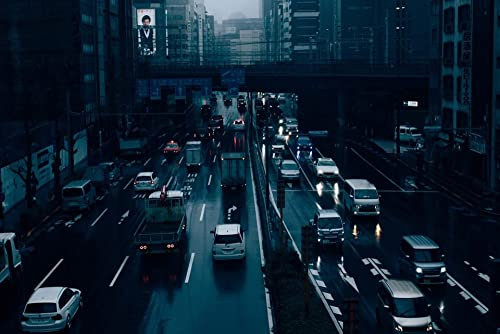 YMXCNM 1000 Teile Holzpuzzle Für Erwachsene,Tokyo Streets Traffic Puzzle,Kreativer Intellekt Welt Härtestes Puzzle,Ungewöhnliche Brain Challenge-Puzzles,Schwierige Eltern-Kind-Spiele,Für Personalisi
