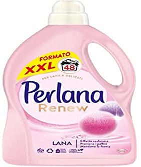 Perlana Renew Flüssigwaschmittel Wolle optimal für alle farbigen Kleidungsstücke, Einzelpackung 48 Wäschen