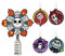 Hallmark Disney - Puntale per albero di Natale in miniatura di Tim Burton, motivo: L'incubo prima di Natale, 12,7 cm e mini ornamenti da 4,3 cm, set da 5, infrangibile