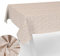 Stoff Tischdecke Tischwäsche Textil Tischtuch Baumwolle Polyester Gewebe abwaschbar pflegeleicht, in rund oval eckig Violen Beige 220x140cm Schnittkante
