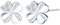 CONILOK Zircon Kleeblatt Ohrringe Silber 925 Stecker Ohrstecker Ohrhänger Silber Damen Schmuck Ohrring Geschenke für Frauen Mädchen Freundin Mutter Geburtstag Hochzeit Weihnachtstag Valentinstag