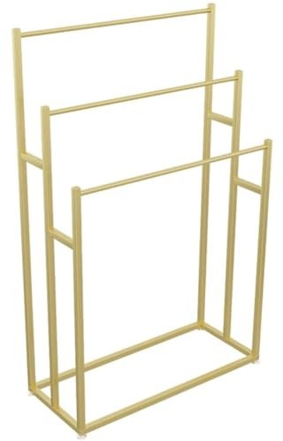 Porte-Serviettes de Salle de Bain sur Pied Porte-couvertures Pour Salle De Bain, Porte-serviettes Autoportant À 3 Niveaux, Grande Étagère À Serviettes De Piscine, Porte-serviettes D'extérieur échelle