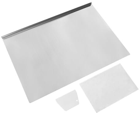 Tagliere in acciaio inox double face, tagliere in acciaio inox per cucina, impastatore professionale per cucina bar ristorante per impastare pizza pane torta incluso tappetino antiscivolo