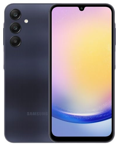 SAMSUNG Galaxy A25 5G Dual SIM (256GB, 2024) 6.5 120Hz AMOLED, Octa-Core, 50MP Camera, 4G Volte (GSM Unlocked for AT&T, T-Mobile, Global) International Model A256E/DSN (w/ 256GB SD Card, Blue Black)