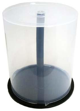 10 x 100 Empty CD DVD Cakebox Storage Tub Plastic Case for DVD CD Bluray Discs Spindle cake box (Holds 100 discs) RIVERMEDIA