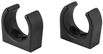 Bdfhjln Bootshaken-Clip, Leiterklemme, aus Nylon, 2 Stück, für die Größe 1 – 1/4 Zoll Durchmesser, Set mit Zubehör für Marine, UV, Yacht, Weiß