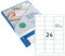 Rillprint Vielzweck Etiketten Selbstklebend - Transparent Matt - 600 Stück – 63,5 x 33,9 mm - 24 Klebeetiketten pro A4-Blatt - Bedruckbar & Abziehbar - Universal Adressaufkleber - 25 Blatt