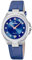 Montre FESTINA pour Femme F20701/4 Mademoiselle Boîtier en Acier Inoxydable Gris Bracelet en Cuir Bleu