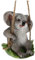 KITANDOVE Zarte Koala-Dekoration Hängende Statue Aus Kunstharz Bezauberndes Ornament Garten