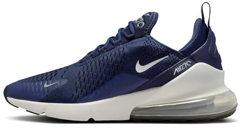 Nike Men's AIR MAX 270 Sneaker, Midnight Navy/White-Black-Jade, 8.5