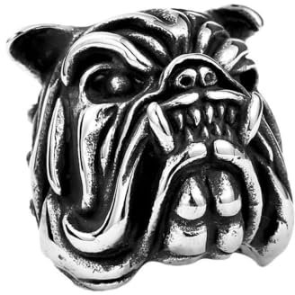 Gu Feng Tierschmuck Titanstahl Herren Dominante Ringe Pitbull Schmuck