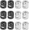 12PCS Furniture Cam Lock Fittings, Metal Connecter Cam Lock Nuts for Cabinet, Screw Eccentric Fasteners for Drawer Wardrobe, Joint Connector Furniture Connecter tool for Dresser Wardrobe