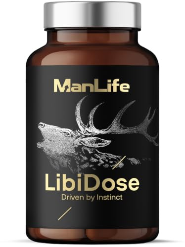 Libdose Testosteron-Unterstützung mit Maca, Tribulus, Zink und B6 | Für männliches Lustempfinden entwickelt, enthält der Komplex auch Muira Puama, Ginseng, Rhodiola und Ginkgo biloba 90 Kapseln