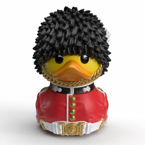 TUBBZ: UK - British Royal Kings Guard Mini Rubber Duck Collectable Toy 5 cm | Mini Vinyl Figure with Bathtub Display – London Royal Guard, British Souvenir, Union Jack Decor & Novelty Duck Gift