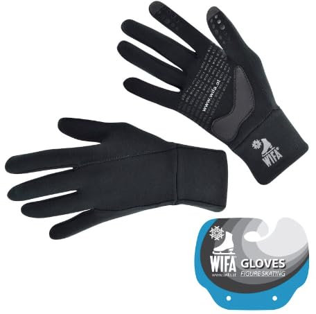 L'Estel Skates Wifa Wifa Handschuhe für Wifa Stretching/Gripping Skater, Schwarz, Größe L