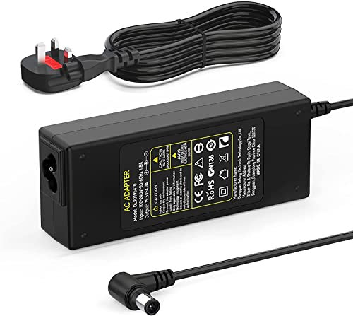 90W Laptop Charger Adapter Compatible for Sony VAIO PCG VGN VGP PCG-71911M PCG-91211M VGP-AC19V33 VGP-AC19V37 VGP-AC19V31 VGP-AC19V24 PCG-71311M SVE14 SVE15 19.5V 4.7A Power Supply 6.5 x 4.4mm