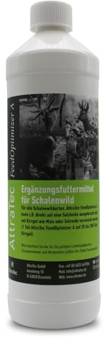ATTRATEC FeedOptimizer A– ergiebiges Ergänzungsfuttermittel für alle heimischen Schalenwildarten, ideal für Kirrgut und Salzlecken, Inhalt 1,2kg