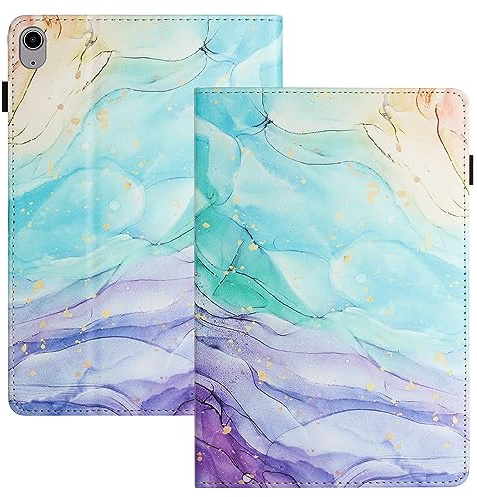 LSPCASA Case for iPad mini 7 (A17 Pro) 2024 Case iPad mini 6 2021 8.3 Inch PU Leather Flip Folio Protective Case with Stand Function Pen Holder Tablet for iPad Mini 7th/6th Generation Oil Painting