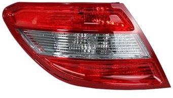 YZITSRQ Für M&ercedes Für B&enz Für C-CLASS W204 2007 2008 2009 2010 Auto-Bremslicht Rückfahrleuchte Rücklicht Gehäuse Ohne Birne Rücklicht Hinten(Left)