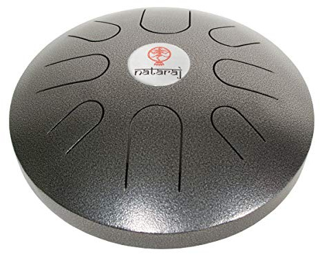 DOBANI 12 Zoll 8 Ton Stahl Tongue Drum, Akebono Tuning – Antik Silber