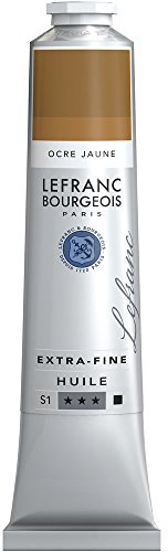 Lefranc Bourgeois 405162 extra feine Ölfarbe in Künstlerqualität aus hochwertigen Pigmenten, lebendige Farben, hohe Lichtechtheit, 200ml Tube - Gelber Ocker