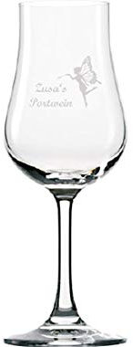 Grappa- Edelbrand- Destillate- Portwein- Spirituosen-Glas mit Ihrer ganz persönlichen Gravur - Name Motiv Text komplett personalisiert, Glas: :Portwein