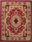 Carpeto Orientteppich Teppich Rot 120 x 170 cm Medaillon Muster Kurzflor Verona Kollektion