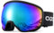 Odoland OTG Ski Goggles with Anti-fog, Anti-glare Lens UV400 Protection Adult Snow Goggles, Double Spherical Goggles for Skiing Skating Snowmobiles and Snowboards Suit Men and WomenBL