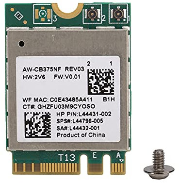 Module WiFi pour 10/Linux/Android, Etc, 2.4/5.0GHz Bluetooth 5.0 M.2 NGFF Carte Réseau sans Fil pour RTL8822CE, 802.11a/b/g/n/AC