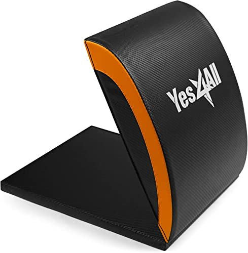 Yes4All Bauchmuskel-Matte, Ab Übung Matte Core Trainer , Gymnastikmatte mit Steißbein Schutzpolster/Bauchkeil - Bauchmatte Unterstützung für Abdominal Training, Sit-Up-Pad Bauch