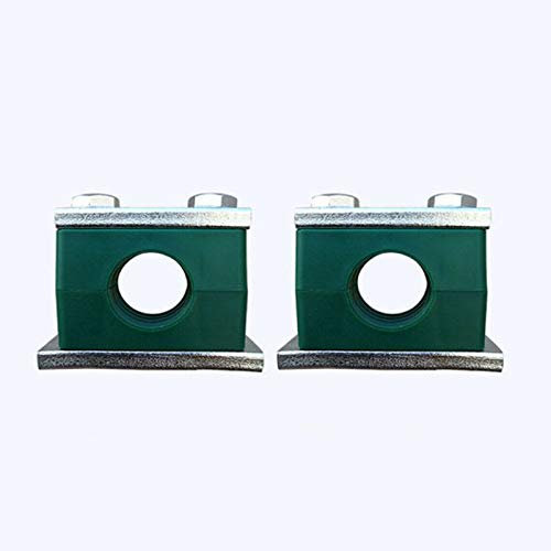 POWERTOOL Kunststoffrohrschellen Rohrschellen Rohrschellen metrische Hydraulische Rohrschelle für Ölwasser, Gasleitung, Befestigung (2 Stück), grün