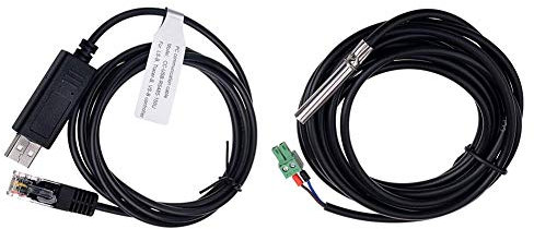 EPEVER Remote Temperature Sensor RTS and Monitoring Adapter RS485 to USB for EPEVER MPPT Solar Panel Charge Controller