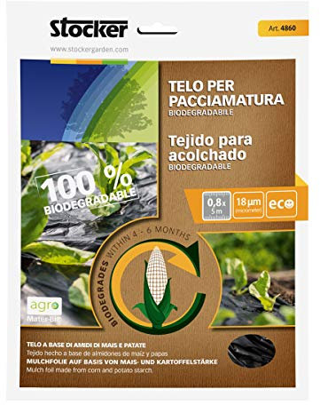 Mulchvlies biologisch abbaubar 0,8 x 5 m