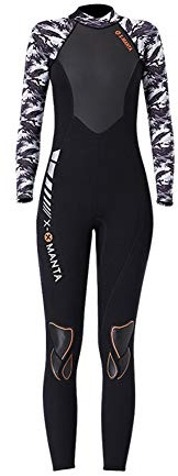 SK Studio Damen Neoprenanzug 3 mm Ganzkörper Tauchanzug Lange Ärmel Nassanzüge Neopren für Tauchen Surfen Schnorcheln