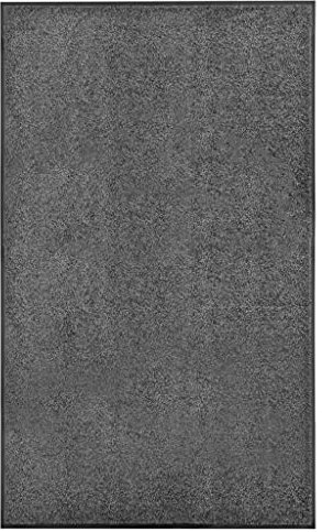 vidaXL Fußmatte Waschbar Schmutzfangmatte Türmatte Fußabtreter Schmutzmatte Schmutzfangläufer Sauberlaufmatte Innen Außen Anthrazit 90x150cm