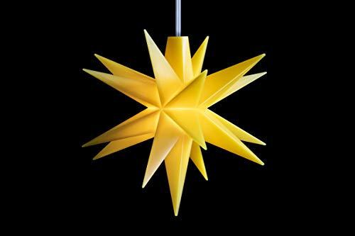 Deko-Stern klein, gelb, batteriebetrieben - (7740)