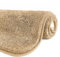 GONICVIN Teppich, 50 x 80 cm Flauschige Mikrofaser Waschbarer Badteppich Badematte, rutschfest Badezimmerteppich für Badezimmer, Wohnzimmer (Beige)
