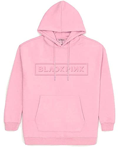 BlackPink Sweat-Shirt À Capuche Logo Nouveau Officiel Unisex Rose Pullover Size XXL