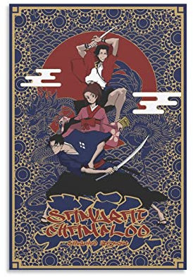 ENYPOLIS Samurai Champloo Poster & Drucke auf Leinwand, Wandkunst-Poster für Raumdekoration, unrahmen, 30 x 45 cm