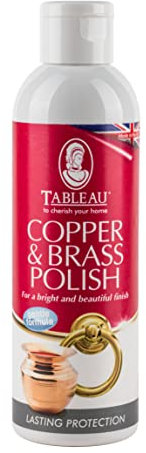 Tableau Copper And Brass Polish, Gentle Cleaning Formula For Long Lasting Protection And Shine, 200ml