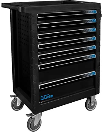 G?de Werkstattwagen Werkzeugwagen GW7 Black Line 226-tlg. best?ckt