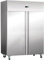 Stalwart DA-R1200S Commercial Refrigerator Upright Cabinet 1200 litres Stainless Steel Twin Door GN2/1 Fan Assisted Cooling