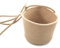 VIERSHU Makramee Blumentopf Hängend Innen Aussen Geflochten Pflanzenkörbe 20cm Durchmesser Boho Blumen Seegras Pflanzentopf für Haus Garten Hochzeit Wanddeko Jute