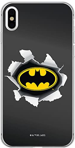ERT GROUP Handyhülle für iPhone X/XS Original und offiziell Lizenziertes DC Muster Batman 059 optimal an die Form des Handy angepasst, hülle aus TPU