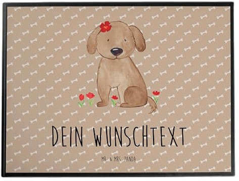 Mr. & Mrs. Panda Schreibtischunterlage selbst gestalten Hund Dame - Personalisierte Geschenke, Hunde, Liebenswert, Sprüche, Hundeglück, bedrucken, Schreibtischauflage, personalisiert, Verliebt, Liebe