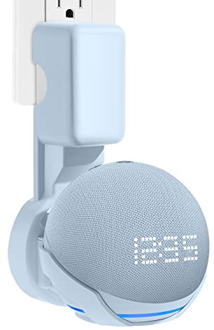 ZUOLACO Dot 5. Generation Wandhalterung, Halterung Ständer für Echo Dot 4. und 5. Gen(2022), platzsparendes Dot Zubehör mit integriertem Kabelmanagement, Verstecken von Messy Wires, Graublau