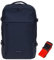 Bestway Rucksack Handgepäck Damen Herren Cabin Ultimate Pro II Reisetasche Flugzeug Bus Bahn Laptoprucksack Tasche 30 Liter Kabinengepäck 40325 + Koffergurt (Black (0100) + bagboom Gurt)