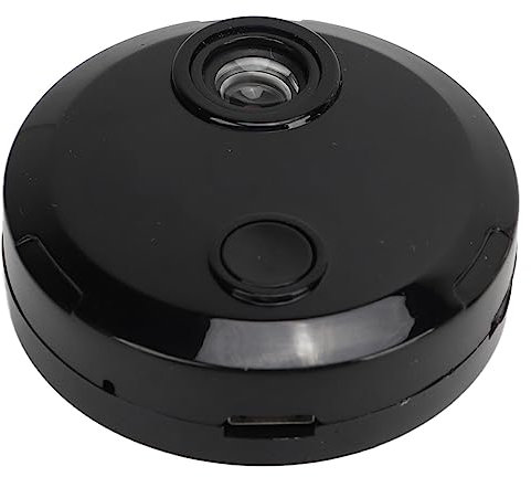 Telecamera di Monitoraggio WiFi HDQ15, Telecamera di Sicurezza Telecamera Wireless HD 1080P Visione Notturna Grandangolare Telecomando Mini Telecamera Girevole Portatile con