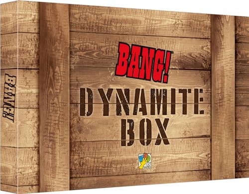 Asmodee – Bang! Dynamite Box : Coffret Collector - Jeu de Société Western pour Famille & Enfants dès 8 Ans – Jeu de Cartes de Bluff – 3 à 8 Joueurs – 8 Extensions Incluses - en Français – dV Giochi